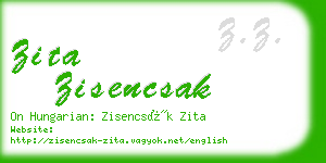 zita zisencsak business card